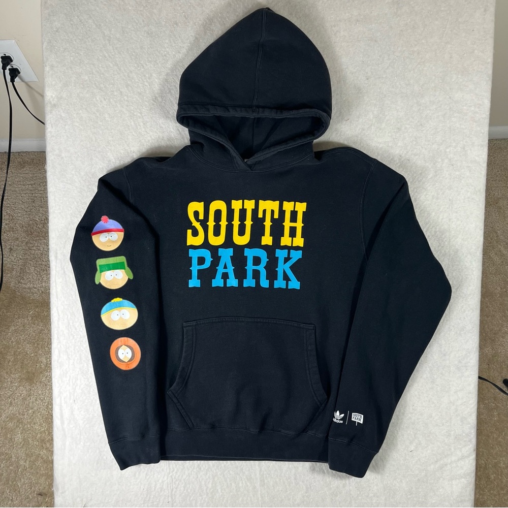 Adidas South Park Comedy Central Hoodie Sweatshirt Size Medium Cartman Kenny